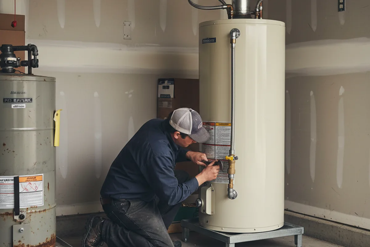 Water heater and shutoff valve replacement in Oakland Gardens